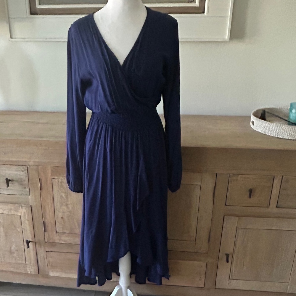 KorMei Women’s Navy High Low Dress